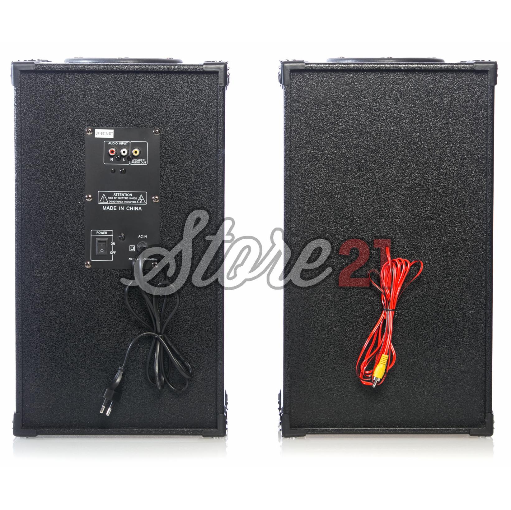 Set Boxe Active Ailiang 801 ,350W, 8 inch, , Bluetooth,Radio, Telecomanda,USB